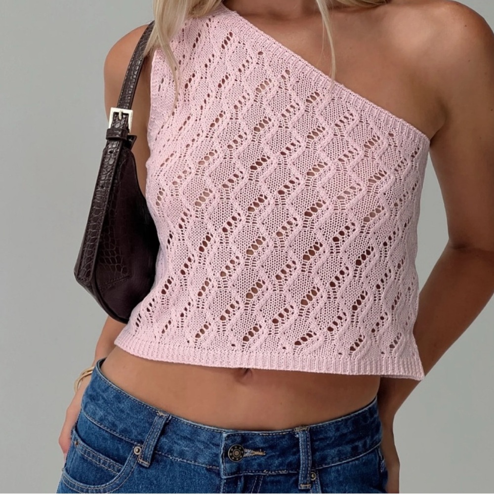 Princess Polly Pink One Shoulder Top NWOT